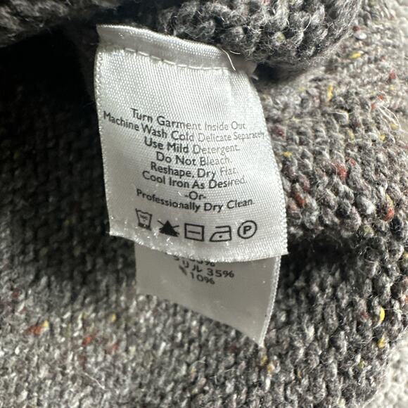 Eddie Bauer Sweater Men L Tight Knit Earth Tone Commando Wool Blend Pullover - Picture 6 of 16